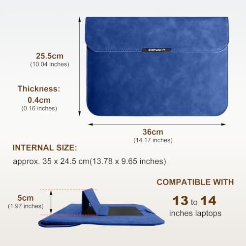 13-14 Inch Laptop Sleeve Case for MacBook Neo 13/Air 13.6/13 - Blue