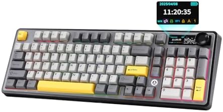 AJAZZ AK980 Wireless Mechanical Keyboard(Black,Murad Switch)