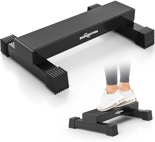 Upgraded Calf Raise Bar for Home Gym Workouts, Standing Calf Raise Machine for Calf Stretching, Squating, Foot Stretching, Anti-Slip Solid Calf Block, Ankle Calf Stretcher.