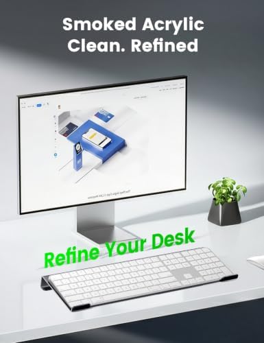 Vaydeer Keyboard Stand for Desk, Acrylic Tilted Computer Keyboard Riser