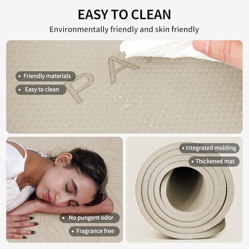 PAIDU Large Yoga Mat 72"x36"x10mm Non-Slip Exercise Mat for Home Gym Studio