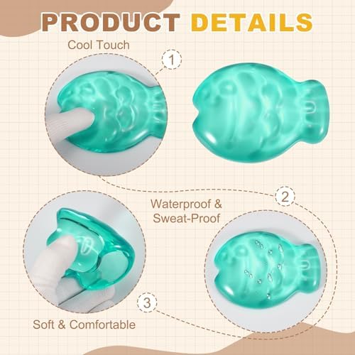 PATIKIL Gel Wrist Rest, Wrist Support for Mouse Fish Shape Ergonomic Mouse Pad Soft Silicone Support Comfortable Cushion for Computer Gaming Office Home, Green