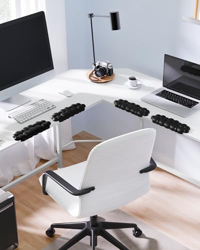 Laborio Elbow Pad for Desk, 2-Pack Cloud Elbow Rest(Black), Edge Arm Rest