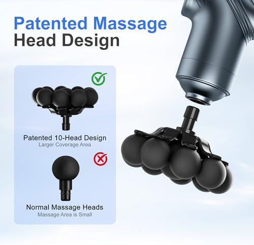 LEERCON Massage Gun Deep Tissue Mini Muscle Back Massager for Pain Relief