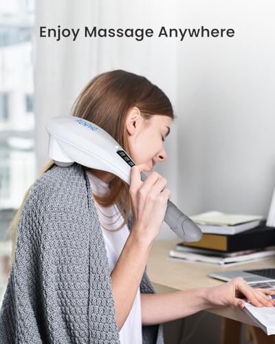 RENPHO Cordless Handheld Massager, 5 Adjustable Speeds and Massage Modes