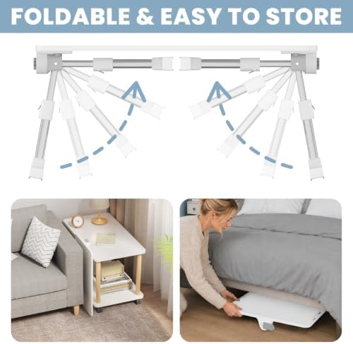 Adjustable Lap Desk, Foldable Laptop Desk for Bed, X-Large Lap Table