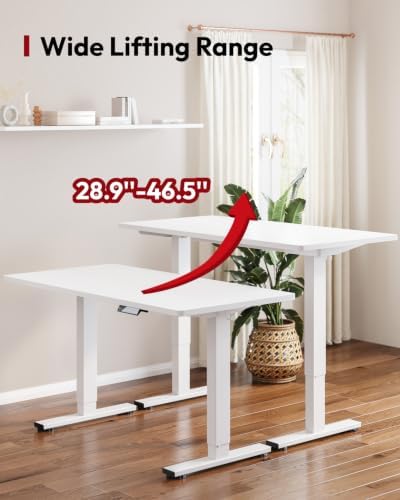 SANODESK 48''x24'' One-Piece Height Adjustable Electric Standing Desk