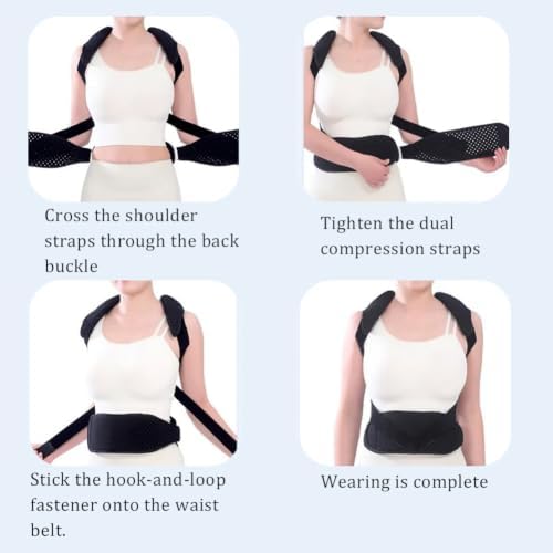 Scoliosis Back Brace, Adjustable, Breathable, Aluminum alloy support
