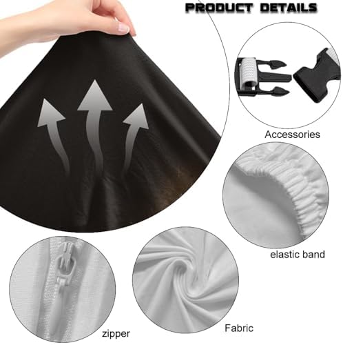Bear Gaming Chair Cover Stretchable Game Chair Slipcovers with 2 Armrest Covers, Scratch-Proof Gamer Desk Chair Covers for Computer Office Seat