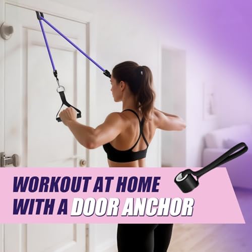 WHATAFIT Resistance Bands with Handles, 150 lb Exercise Bands Set