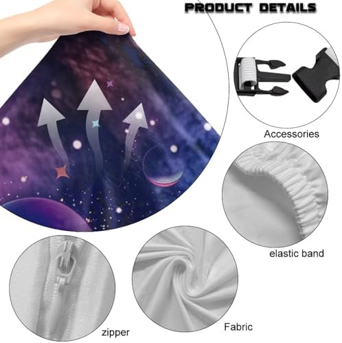 Gaming Chair Seat Cover Spaceman Galaxy Stretch Removable Washable Computer Reclining Gaming Chair Protector Slipcovers with Armrest Cover
