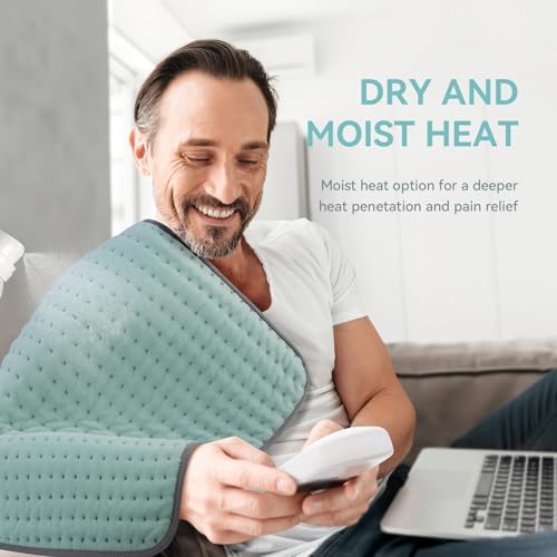 XXL Heating Pad for Back/Neck/Shoulder/Leg/Knee Pain Relief, Period Cramps