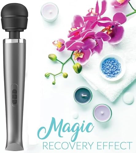 Therapeutic Cordless Massager - Powerful Massage Tool Handheld 8 Speeds 20 Patterns - Rechargeable Hand Massagers for Sore Muscles - Hand Held Massage Tool for Neck & Back