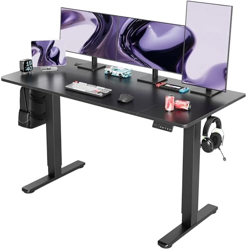 YDN 63 x 24 Inch Black Electric Standing Desk