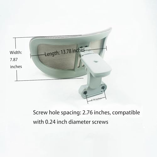 Office Chair Headrest, No Drilling Required Easy Installation, Ergonomic Head Support Cushion for Long Sitting Comfort, Ideal for Office Nap & Desk Chair Use (White U-Shape)