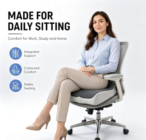 Orthopedic Seat Cushion with Back Support for Car Office Chair