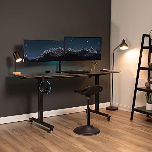 VIVO Full Motion Dual Monitor Desk Mount Clamp Stand VESA, Double Center Arm Joint, Holds 2 Screens up to 34 inches, STAND-V102D