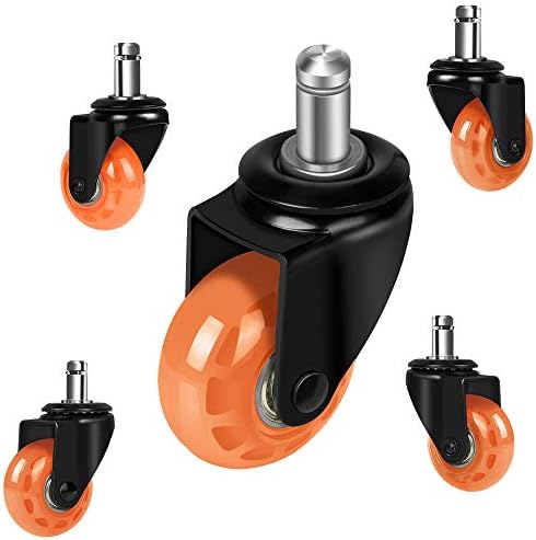 2 inch Office Chair Caster Wheels, Smooth Silent Swivel Wheels