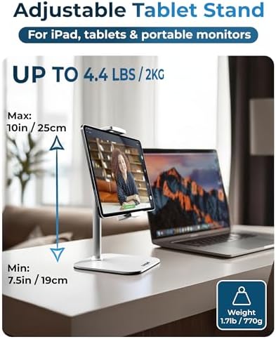 COOPER TabStand Mini 10" Tablet Stand, iPad Stand for Desk, Tablet Mount