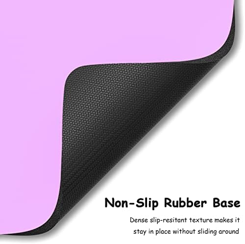 Dapesuom Small Mouse Pad, 5 x 6 Inch Thick Rubber Premium-Textured Non-Slip Portable & Washable Mini Mouse Mat for Women Men Wireless Laptops Keyboard Tray Gaming Work Computer Office Travel, Purple