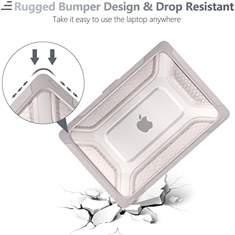 Batianda HexArmor Case for MacBook Air 13 Inch 2018-2020,Rock Grey