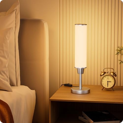 Nukanu Table Lamp with Remote, Nickel