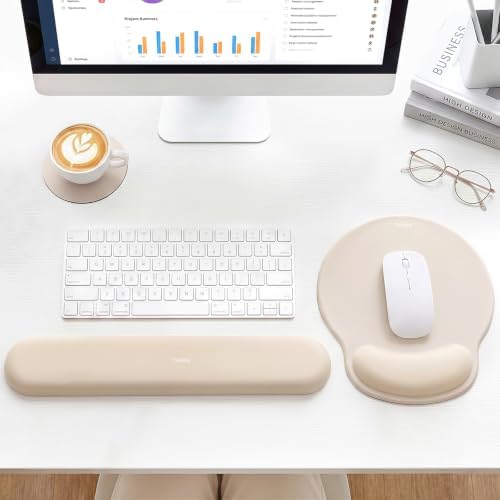 Ergonomic Mouse Pad with Wrist Rest, Mouse Pads for Desk Wrist Support
