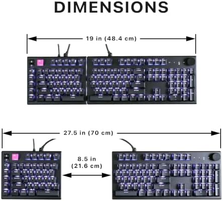 Cloud Nine ErgoPRO Full-Size Mechanical Split Ergonomic Keyboard for Mac