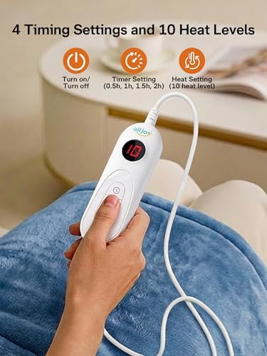 ALLJOY Heating Pad for Neck and Shoulders and Back Pain Relief