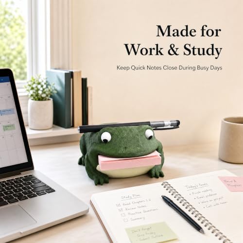 Toad Sticky Note Holder, 3D Printed Desk Organizer