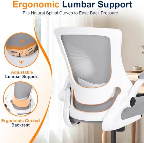 Misolant Drafting Chair for Standing Desk, Tall Office Chair with Adjustable Height, 120°Recline，Footrest Ring，Lumbar Support，High Office Chair for Home