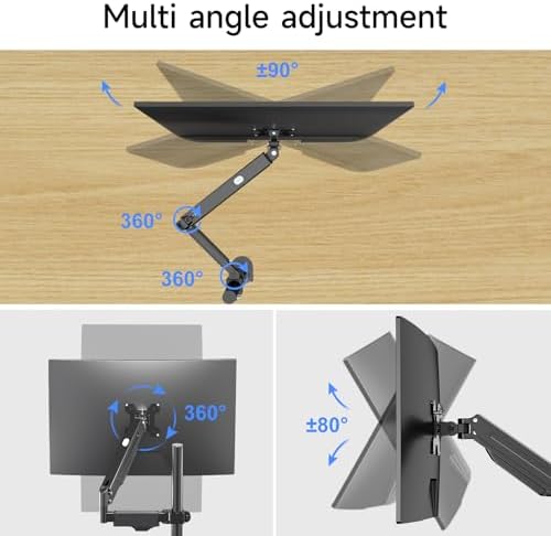 Pholiten Single Monitor Arm, Gas Type, Double Articulated