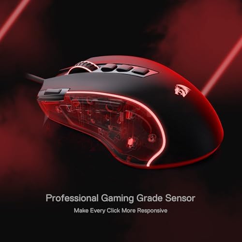 Redragon M612 Wired RGB Optical Gaming Mouse 8000 DPI Remapping Keys
