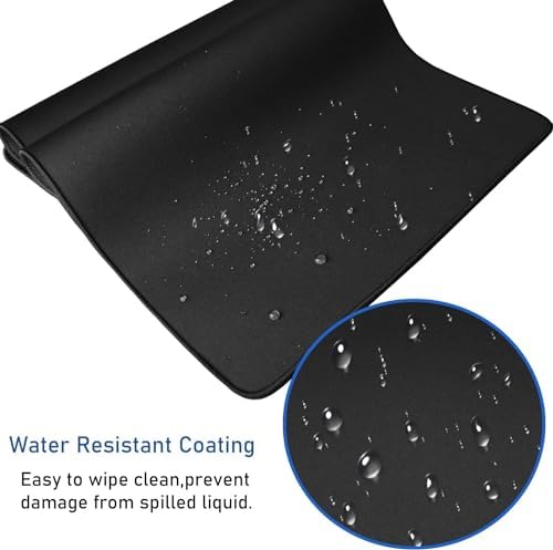 Large Mouse Pad, 31.5X11.8In Durable Non-Slip Natural Rubber Base Mousepad
