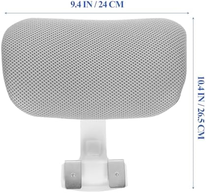 Tofficu Adjustable Clip-on Headrest Attachment for Office Chair Neck Height Enhancer Ergonomic Support Comfortable Desk Chair Head Pillow 10.43X9.44X4.13 Inch