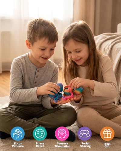 12pcs 3D Printed Dragon Eggs, Articulated Fantasy Fidget Toys