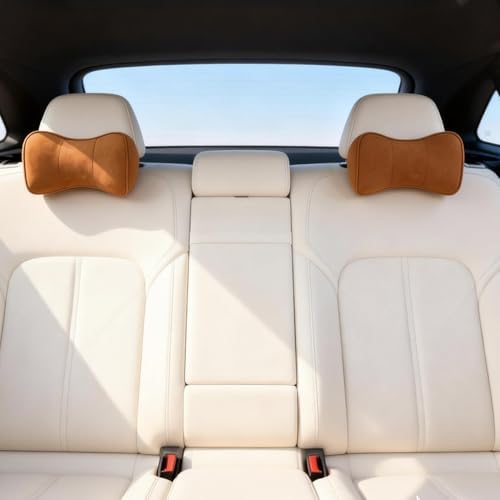 Neck Support Pillow for Car Recliner Neck Pain Relief Pillow Orange