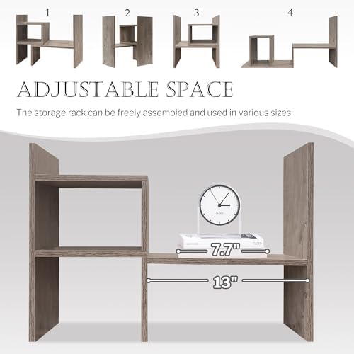 Jerry & Maggie Office Desk Organizers for College Dorm Decor Grey Oak
