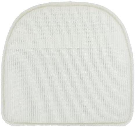 Klear Vu Raindrop The Gripper Non Slip Chair Cushions, Soft & Comfortable Seat Pad, Sitting Pillow for Kitchen, Dining or Office, 6 Count (Pack of 1), White