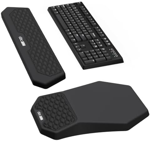 Ergonomic Mouse Pad with Wrist Rest & Keyboard Wrist Rest Support Set