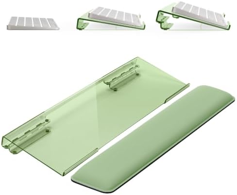 Adjustable Computer Keyboard Stand for Desktop, Keyboard Wrist Rest(Green)
