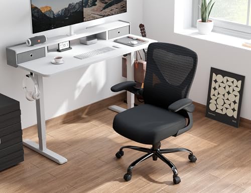 Office Chair: 330LBS Mesh Ergonomic Desk Chair Comfy with 3D Lumbar& Swivel