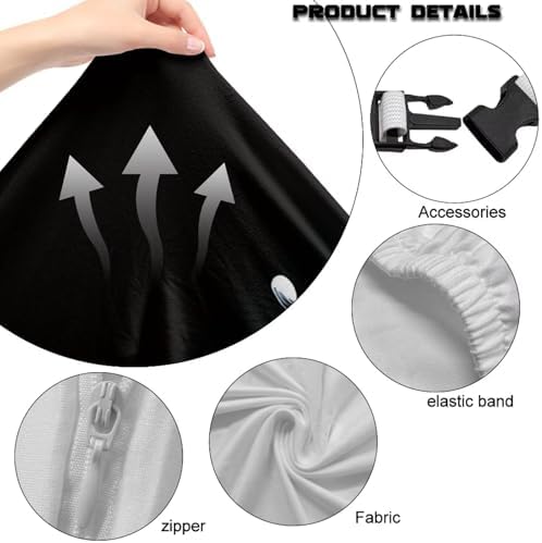 Tiger Gaming Chair Cover Stretchable Game Chair Slipcovers with 2 Armrest Covers, Scratch-Proof Gamer Desk Chair Covers for Computer Office Seat
