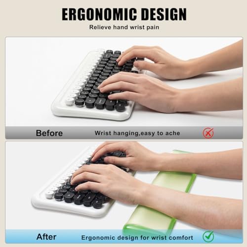 Keyboard Wrist Rest,Gel Wrist Rest for Keyboard-Green Wrist Rest