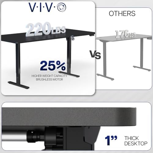 VIVO Black 83 x 30 in Standing Desk, DESK-KIT-1W8B
