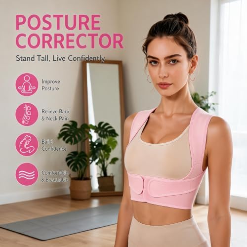 Posture Corrector for Women, Upper Back Brace Under Clothes