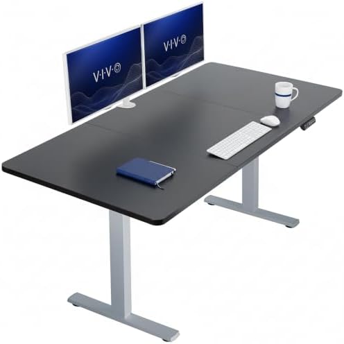 VIVO Black 71 x 36 in Standing Desk, DESK-KIT-1G7B-36