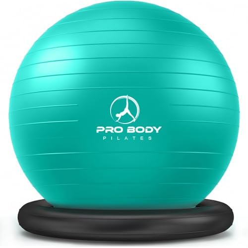 ProBody Pilates Yoga Ball Chair for Office, with Base