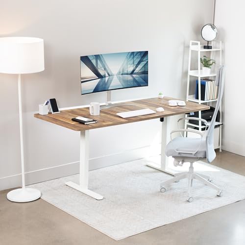 VIVO Reclaimed Wood 71 x 30 in Standing Desk, DESK-KIT-0W7P