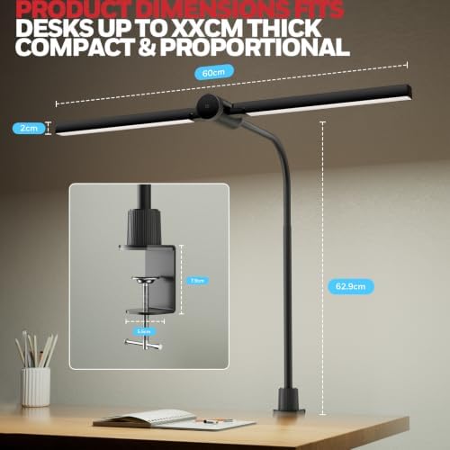 Honeywell HJ4 Desk Lamp with Clamp, Sunturalux™ Desk Lamps for Home Office